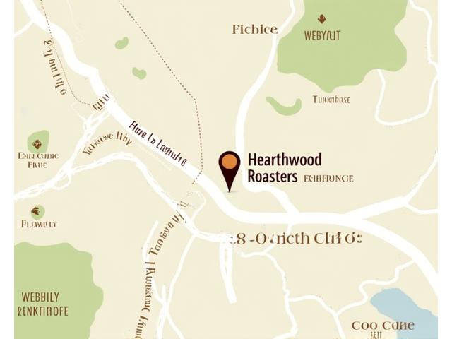 Static map showing Hearthwood Roasters location at 28 Old Coach Drive, Tunbridge Wells